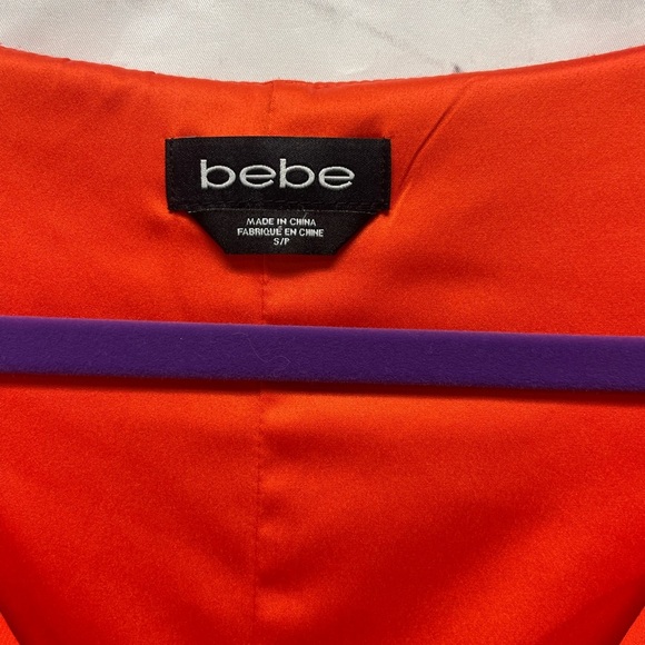 Bebe Orange Dress Dolman Tulip Sleeve - Picture 2 of 3